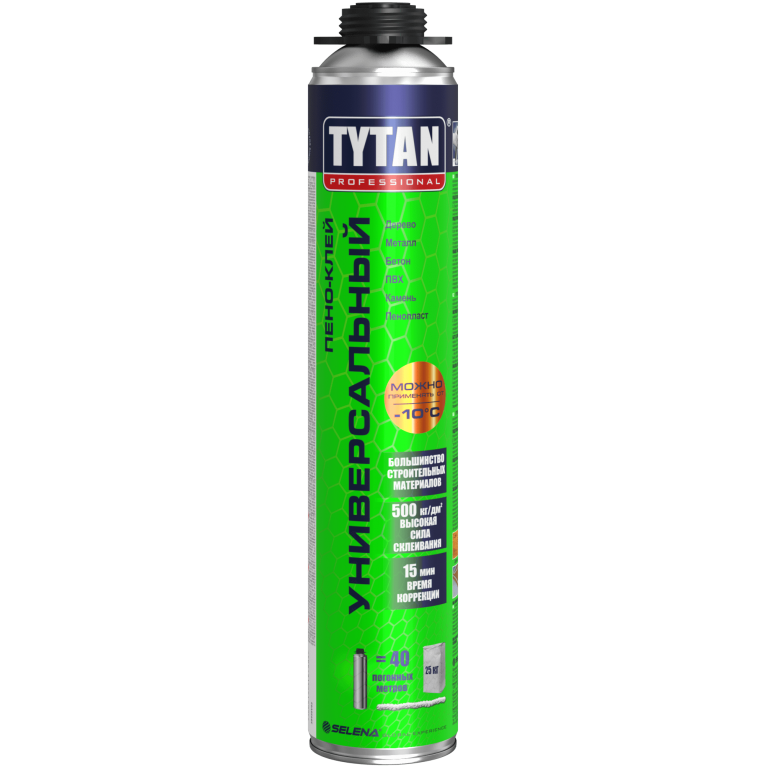 Пено-клей Tytan® GUN универсальный всесезонный  (750мл)