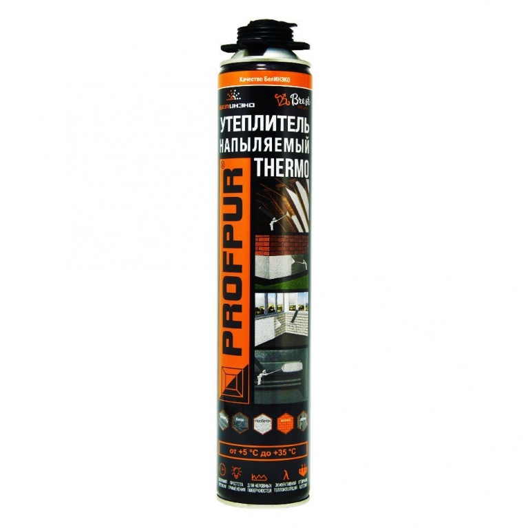 Утеплитель напыляемый PROFPUR THERMO (890 мл)