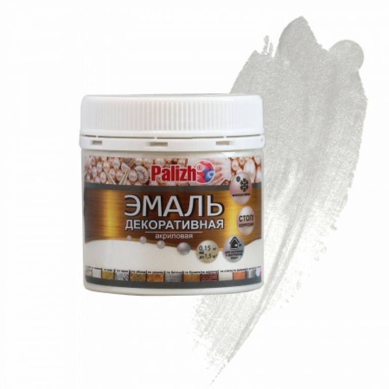 Эмаль Palizh® акриловая белый жемчуг № 92 (0,15кг)