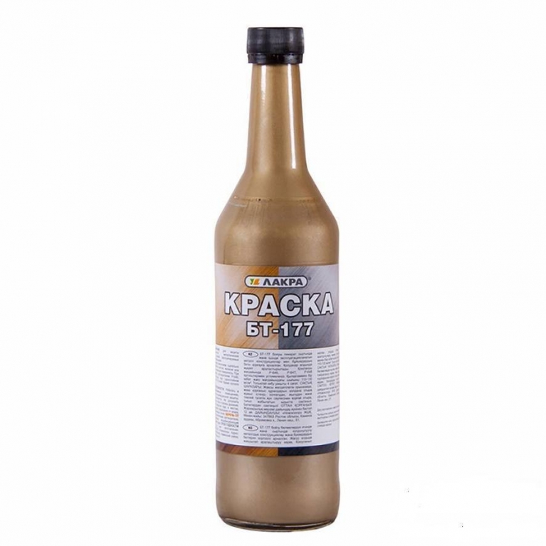 Краска БТ-177 Бронзовая ЛАКРА, 0,5 л.