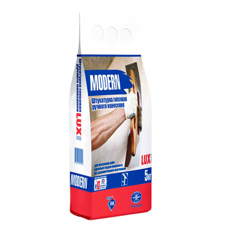 Штукатурка гипсовая Тайфун LUX Modern ручного нанесения (5 кг)