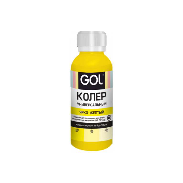 Паста колеровочная Palizh® GOL ярко желтый № 62 (0,1л)