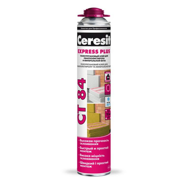 Клей для пены Ceresit® СТ84 полиуретановый (850мл)