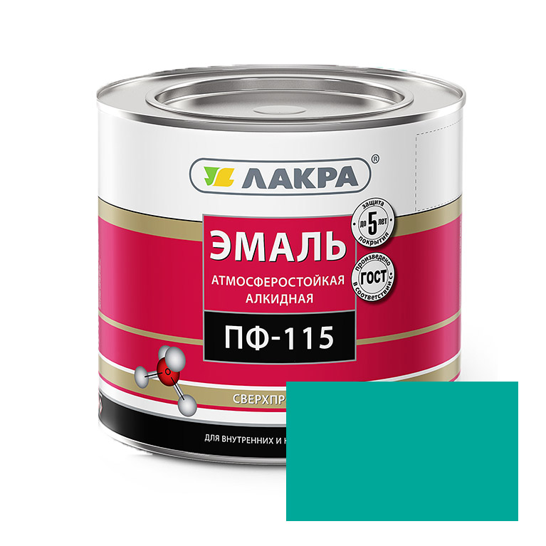Эмаль Лакра® ПФ-115 бирюза алкидная (2кг)