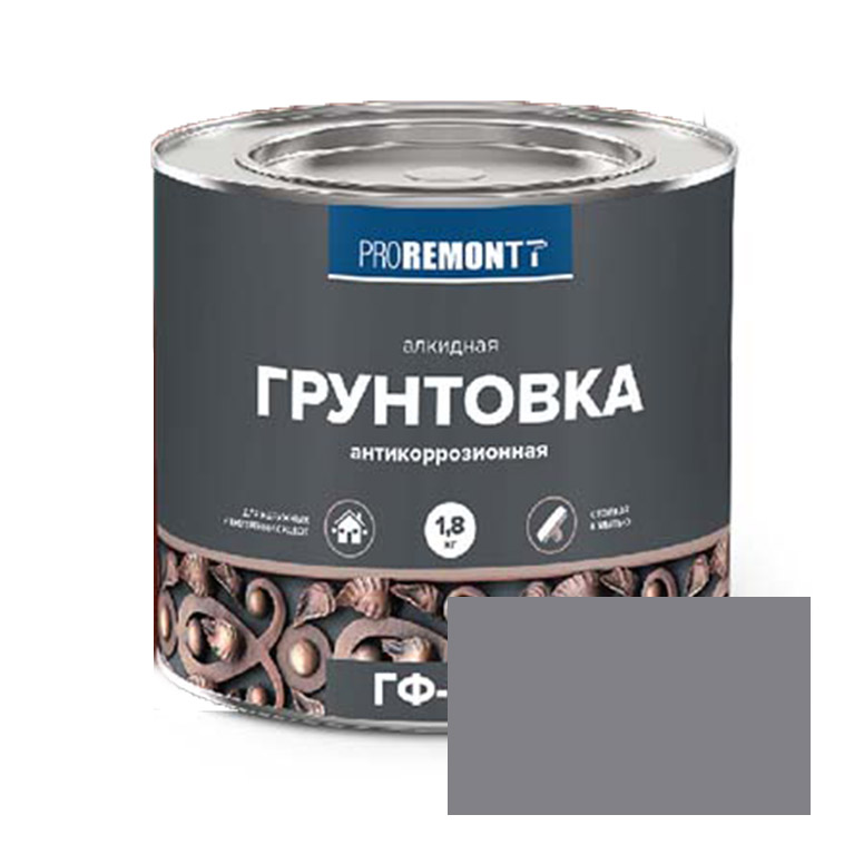 Грунтовка  ProremontT ГФ-021 серая (1,8кг)