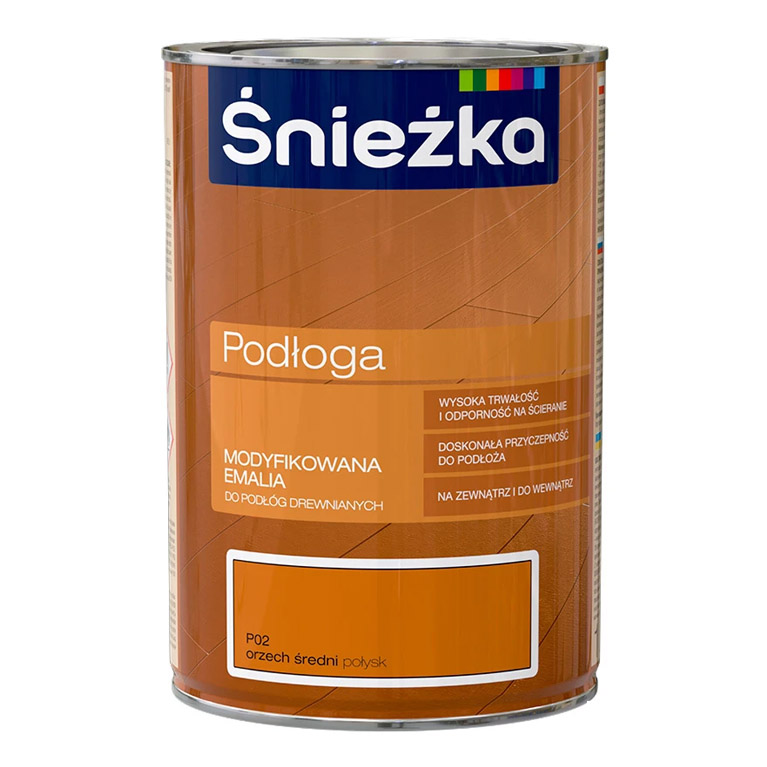 Эмаль Sniezka® Podloga алкидная орех средний (1 л) для пола
