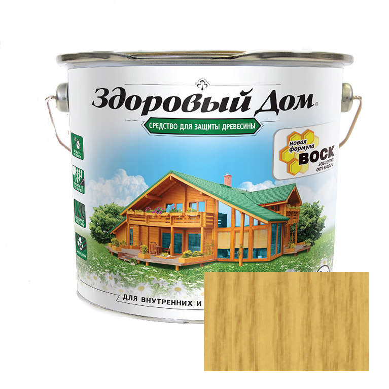 Защитно-декоративный состав Здоровый Дом  сосна  (3л)