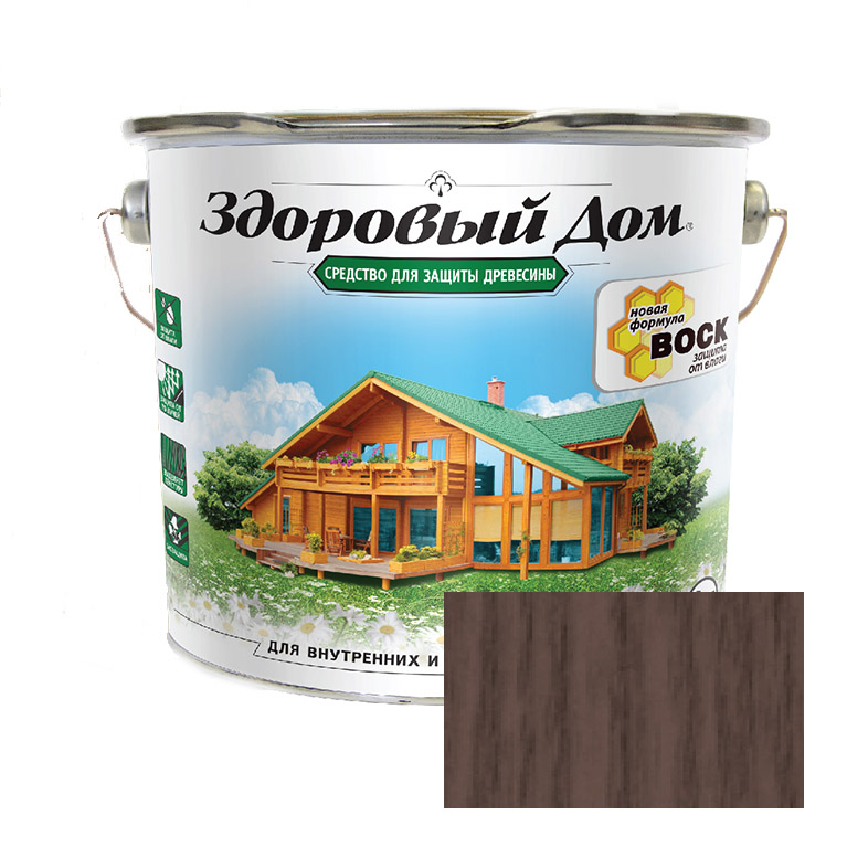 Защитно-декоративный состав Здоровый Дом  палисандр  (3л)