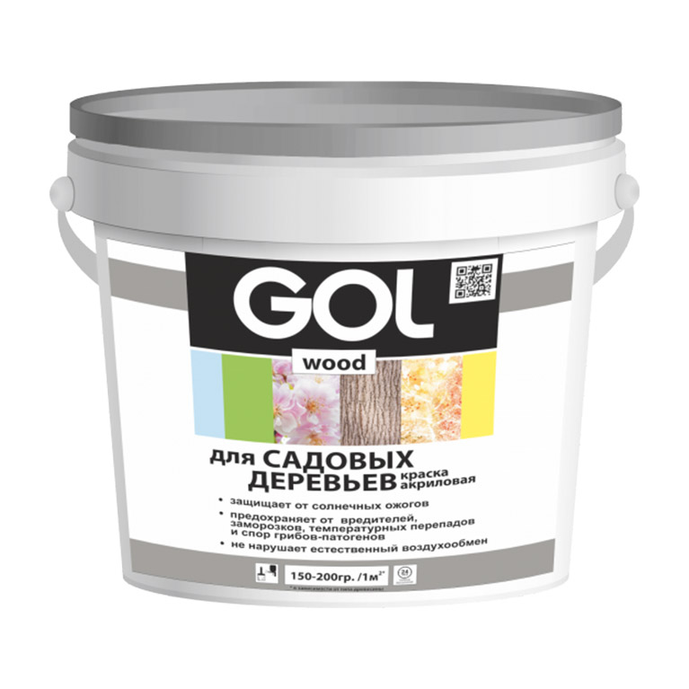 Краска для садовых деревьев Palizh® GOL Wood  Wd.283 акриловая (3кг)