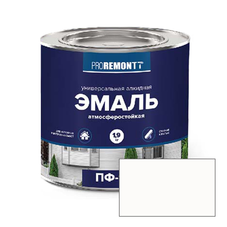 Эмаль  ProremontT белая ПФ-115 (1,9кг)