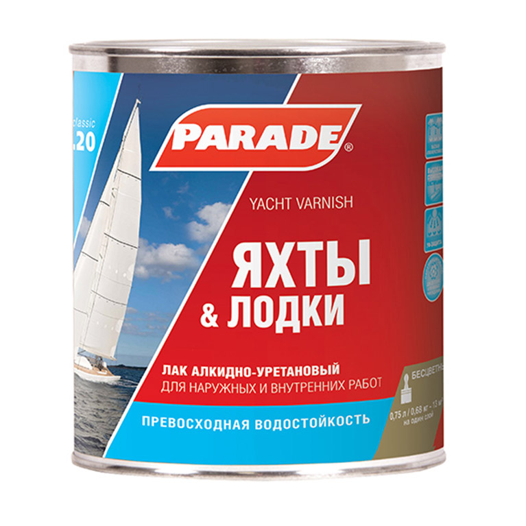 Лак Parade® яхтный глянцевый  (2,5л)