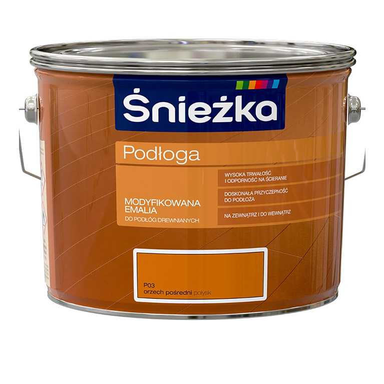 Эмаль Sniezka® Podloga алкидная орех промежуточный (2,5 л) для пола