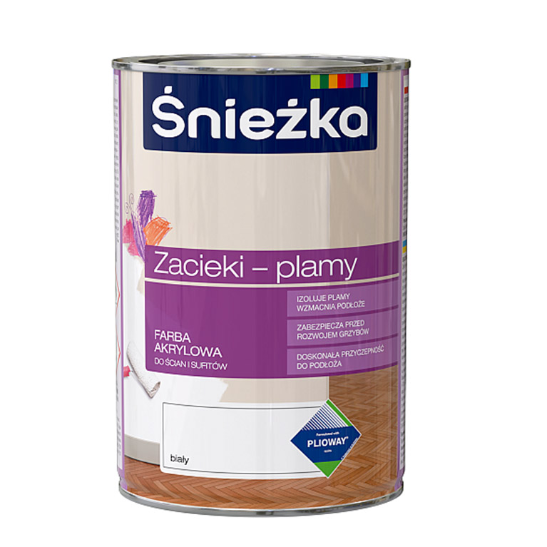 Краска интерьерная Sniezka® Ultra Biel акриловая белая (10 л) для .