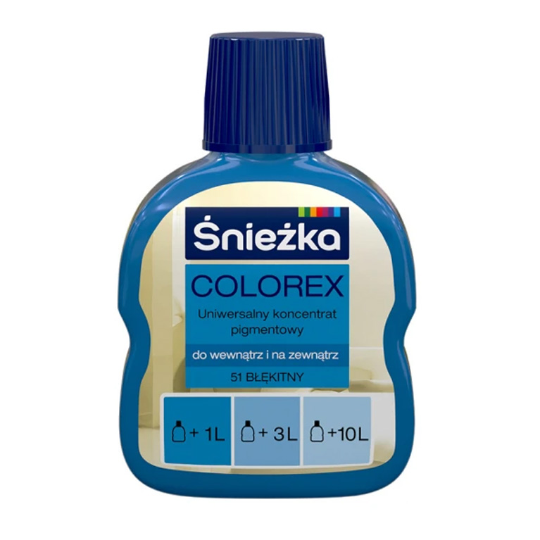 Пигментный концентрат Sniezka® Colorex №51  голубой 100 мл (0,1 л)