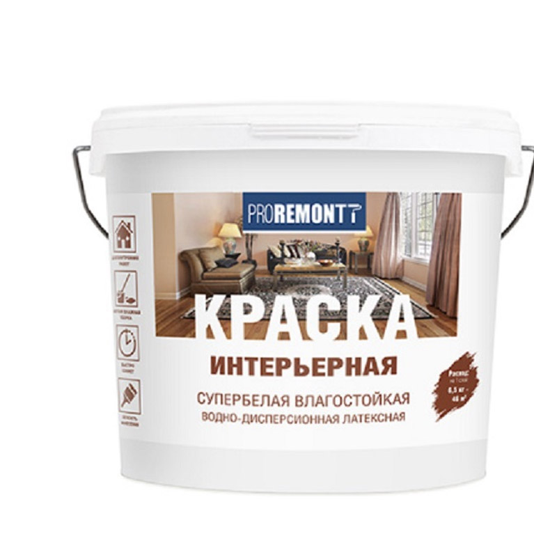 Краска  ProremontT  интерьерная влагостойкая (6,5кг)