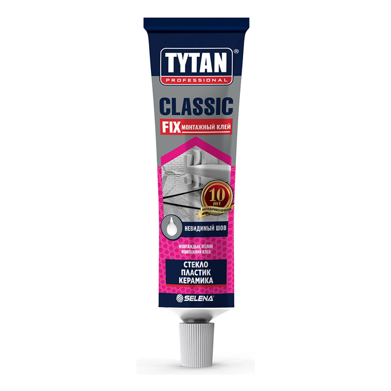 Клей монтажный Tytan® Classic Fix каучуковый (100мл) прозрачный