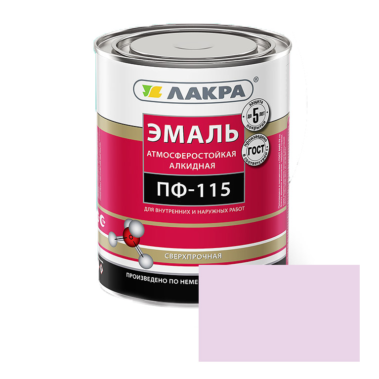 Эмаль Лакра® ПФ-115 сиреневый алкидная (1кг)