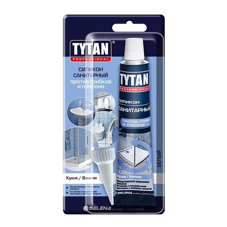 Герметик Tytan® санитарный силиконовый (85мл) бесцветный