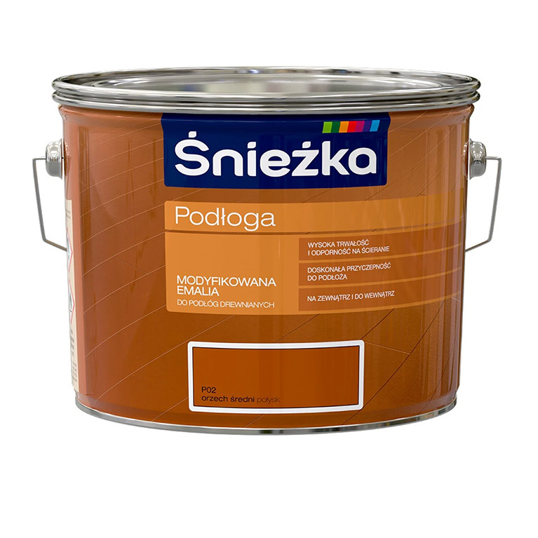 Эмаль Sniezka® Podloga алкидная орех средний (2,5 л) для пола