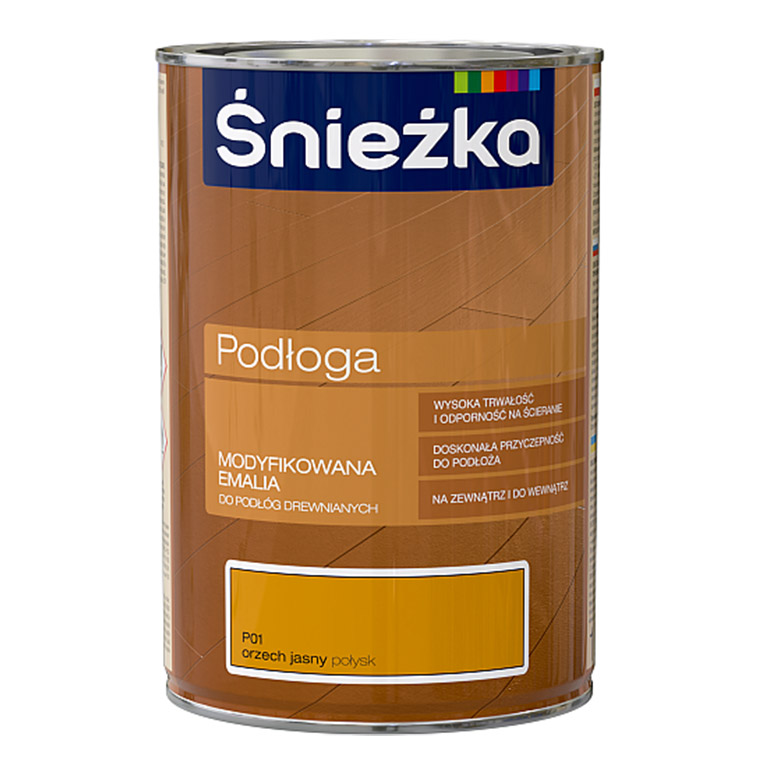 Эмаль Sniezka® Podloga алкидная орех светлый (1 л) для пола
