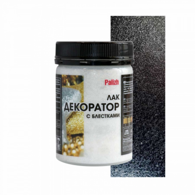Лак Palizh® с блестками № 191 серебро акриловый (0,2кг)