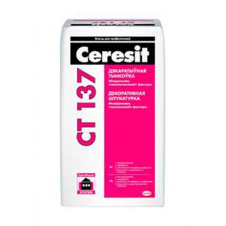 Штукатурка камешковая под покраску Ceresit® СТ137 (25 кг)