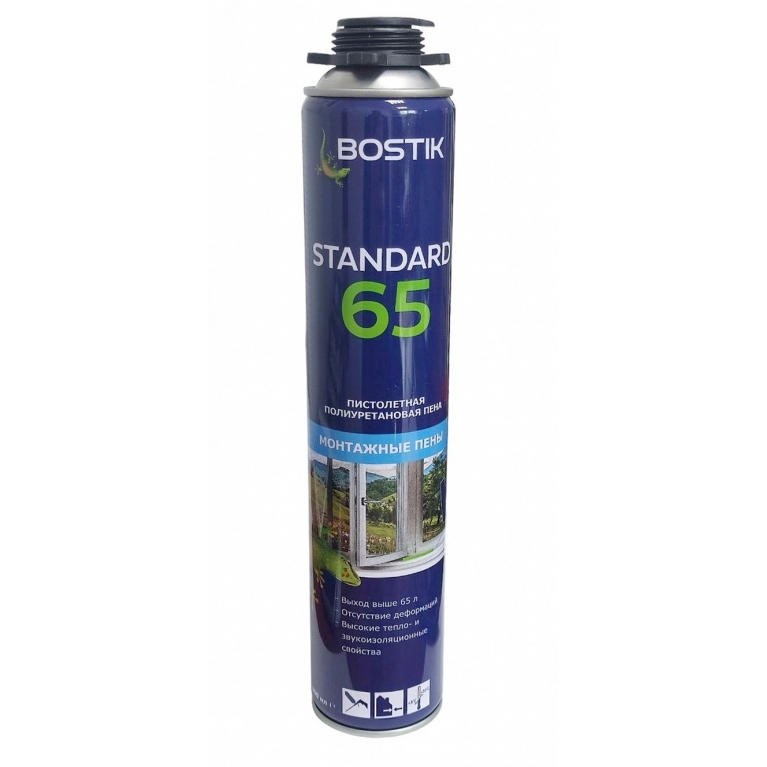 Пена BOSTIK пистолетная п/у Standard 65, 800 мл, Китай