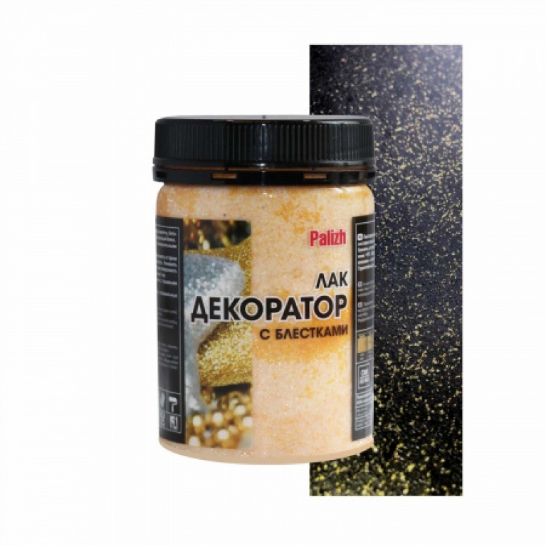 Лак Palizh® с блестками № 190 золото акриловый (0,2кг)